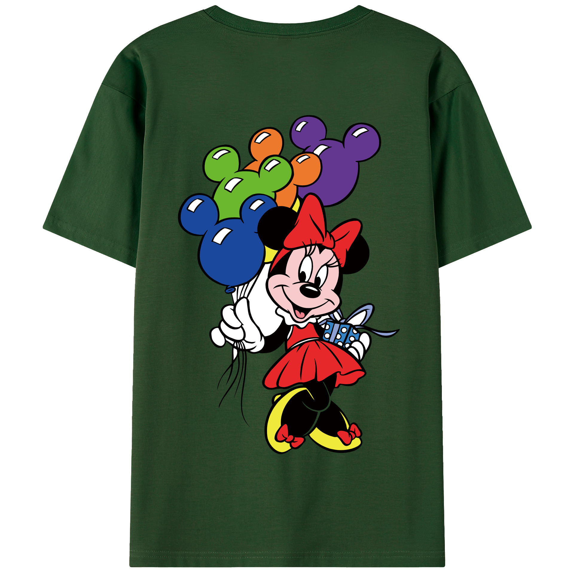 （画像用） ミッキーマウス Mickey Mouse 綿100％半袖Tシャツ（背面プリント）